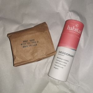 2/$30 NWOT Organic natural deodorant and body wash